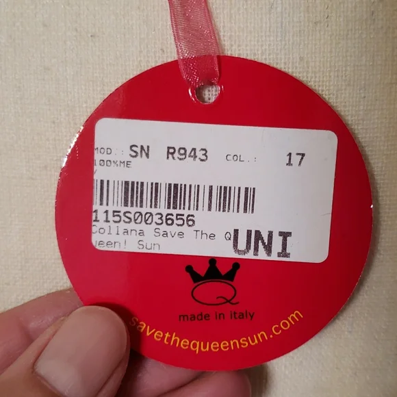 ๐HP๐ STQ gold-tone red & turquoise statement necklace - Picture 3 of 13